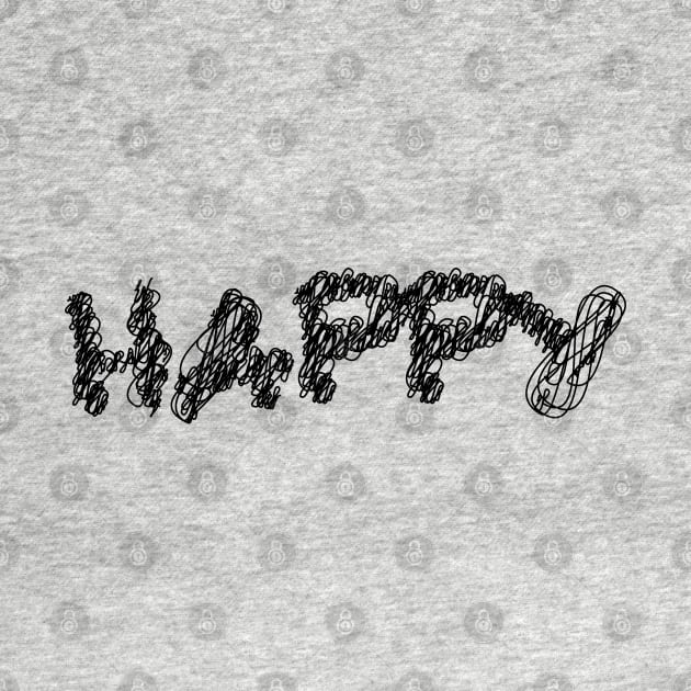 happy scribble art typography for worker by KondeHipe